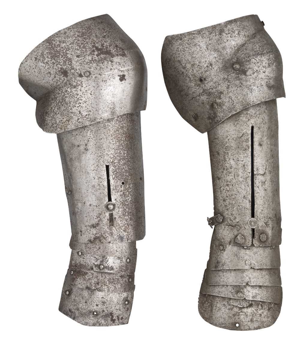Lot 519 - TWO RARE GERMAN ARM-DEFENCES OR 'SPLINTS'