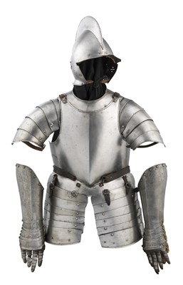 Lot 520 - A COMPOSITE SOUTH GERMAN LIGHT FIELD ARMOUR WITH TRACES OF ENGRAVED DECORATION