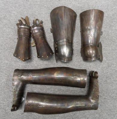 Lot 588 - ELEMENTS OF AN ARMOUR IN THE GERMAN 16TH CENTURY STYLE
