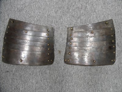 Lot 602 - A PAIR OF GERMAN PIKEMAN'S TASSETS