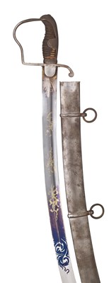 Lot 605 - A 1796 PATTERN LIGHT CAVALRY OFFICER'S SWORD