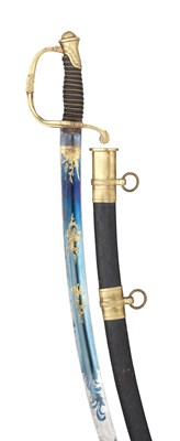 Lot 620 - A FRENCH OFFICER'S SWORD