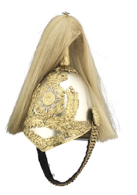 Lot 626 - A VICTORIAN OTHER RANKS HELMET FOR THE QUEENS OWN GLASGOW YEOMANARY