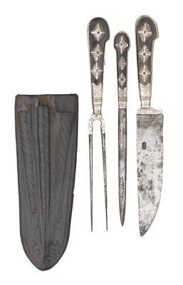 Lot 634 - A SMALL TROUSSE, MID-18TH CENTURY, GERMAN OR DUTCH