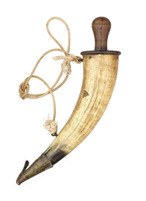 Lot 650 - A GUNNERS FLASK