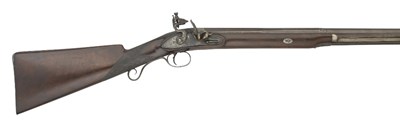 Lot 677 - A 15 BORE FLINTLOCK SPORTING GUN BY THEOPHILUS RICHARDS