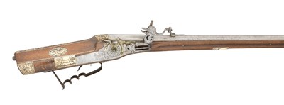 Lot 680 - A 20 BORE GERMAN WHEEL-LOCK SPORTING GUN BY GEORG GROSS