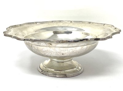 Lot 145 - A GEORGE V SILVER BOWL, BARKER BROTHERS OF BIRMINGHAM, CHESTER, 1921