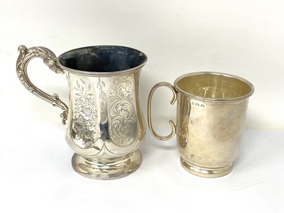 Lot 176 - A VICTORIAN SILVER CHRISTENING MUG