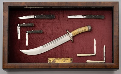 Lot 602 - A DISPLAY OF KNIVES, JOSEPH RODGERS & SONS, NO. 6 NORFOLK STREET, SHEFFIELD, SECOND HALF OF THE 19TH CENTURY