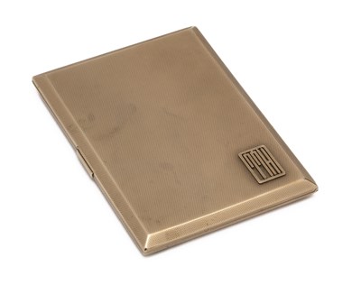 Lot 258 - A GOLD CIGARETTE CASE