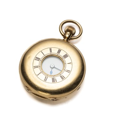 Lot 275 - A VICTORIAN GOLD HALF-HUNTER POCKET WATCH, CIRCA 1885