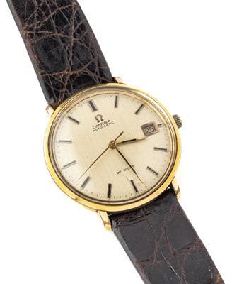 Lot 283 - OMEGA, DE VILLE: A GENTLEMAN'S GILT-METAL WRISTWATCH, CIRCA 1970