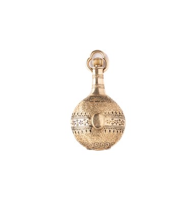 Lot 285 - A SWISS GOLD PENDENT WATCH, GENEVA, LATE 19TH CENTURY