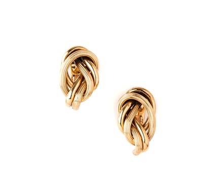 Lot 301 - KNOT EARRINGS