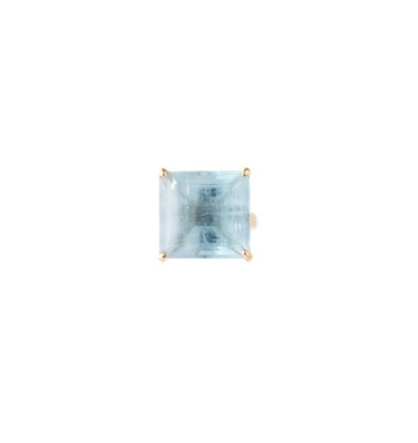 Lot 316 - AQUAMARINE RING