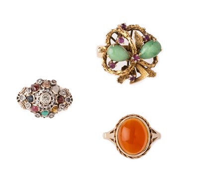 Lot 318 - A COLLECTION OF DRESS RINGS