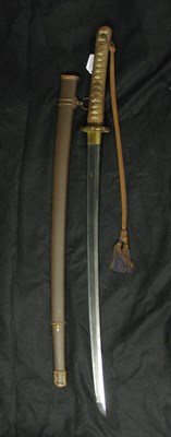 Lot 6 - A JAPANESE W.W.II OFFICER'S KATANA