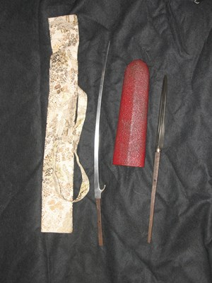 Lot 13 - TWO JAPANESE SPEARS (YARI)