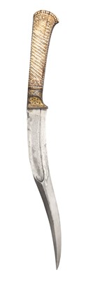 Lot 21 - AN INDIAN DAGGER (ZIRAH BOUK)