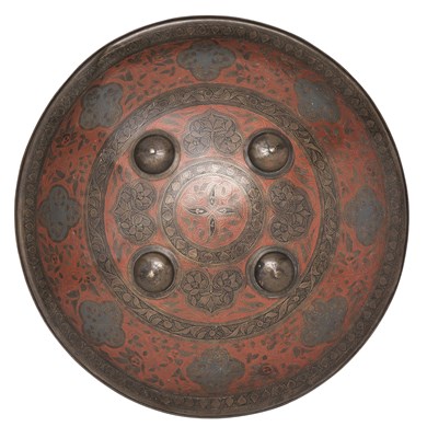 Lot 35 - AN INDO-PERSIAN SHIELD (DHAL)