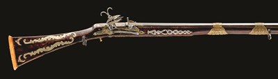 Lot 45 - A 14 BORE ALGERIAN TOE-LOCK MUSKET