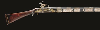 Lot 46 - **AN 18 BORE ALGERIAN TOE-LOCK MUSKET