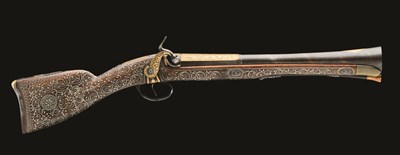 Lot 52 - A FINE OTTOMAN BALKAN PERCUSSION BLUNDERBUSS