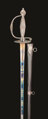 Lot 58 - A FINE RUSSIAN SMALL-SWORD WITH CUT-STEEL HILT