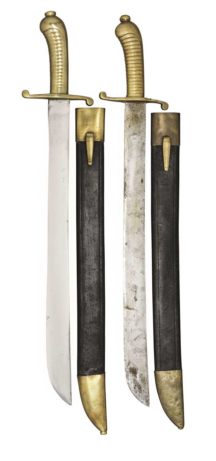 Lot 68 - A BADEN MODEL 1824 PIONEER SHORTSWORD AND A