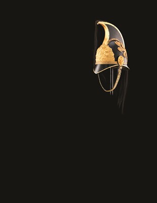 Lot 95 - AN OFFICER'S HELMET AND CREST