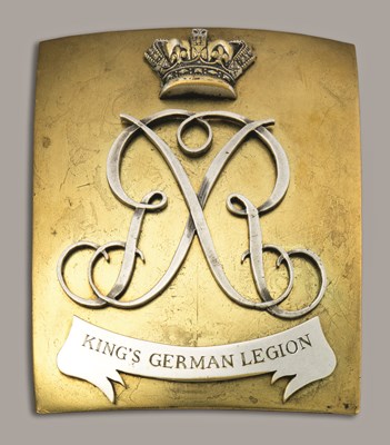 Lot 107 - A SHOULDER BELT PLATE OF THE KING'S GERMAN LEGION