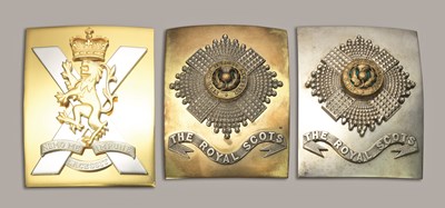 Lot 114 - SHOULDER BELT PLATES OF THE GORDON HIGHLANDERS