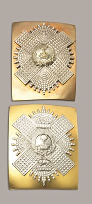 Lot 120 - SHOULDER BELT PLATES OF THE GORDON HIGHLANDERS