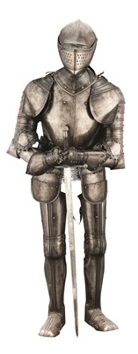 Lot 135 - A FULL ARMOUR IN 16TH CENTURY STYLE