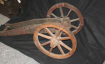 Lot 145 - A FIELD CARRIAGE FOR A SALUTING CANNON IN 17TH CENTURY STYLE