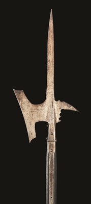 Lot 157 - A GERMAN HALBERD