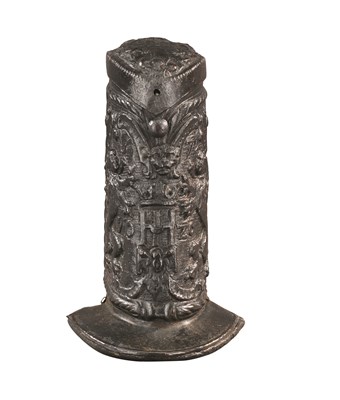 Lot 160 - A BRUNSWICK EMBOSSED IRON PATRON