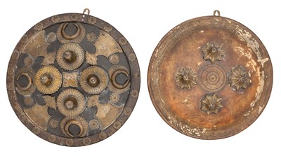 Lot 194 - TWO NORTH INDIAN BUCKLERS (DHAL), LATE 19TH CENTURY