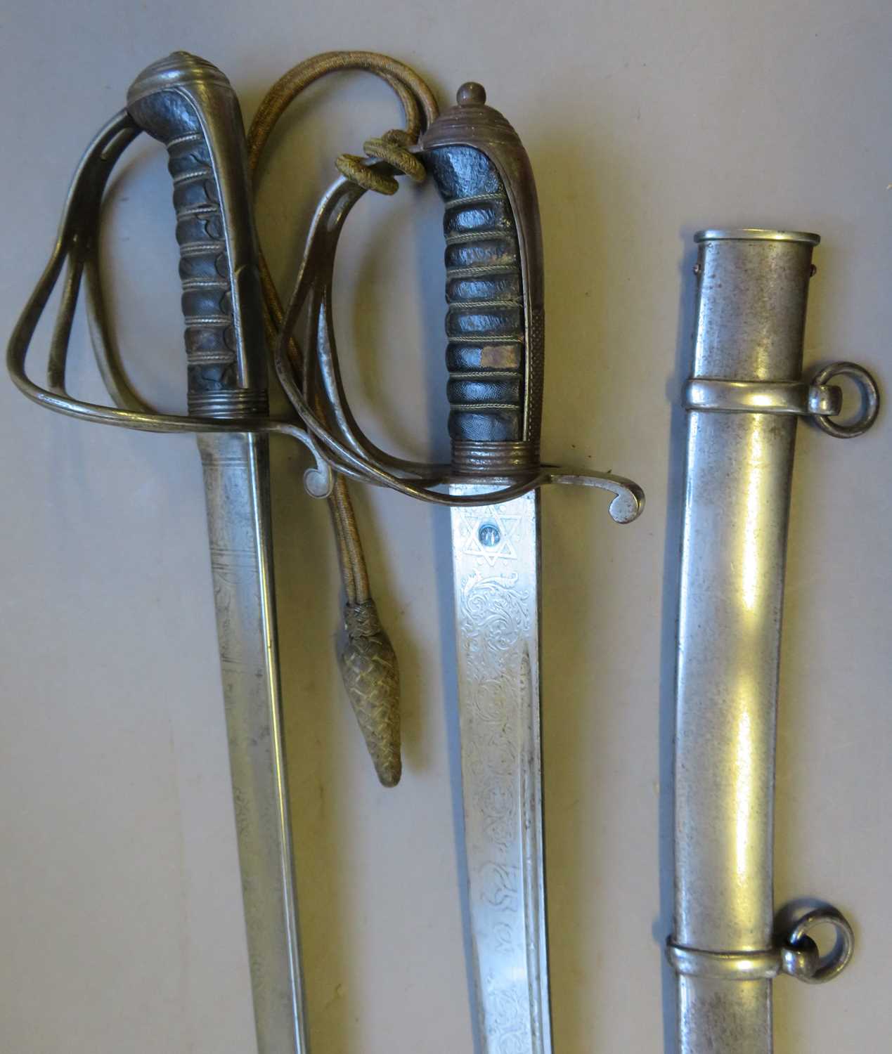 Lot 184 - A SWORD OF THE 3RD MADRAS LIGHT CAVALRY AND A SWORD OF THE 3RD BENGAL OR BOMBAY CAVALRY