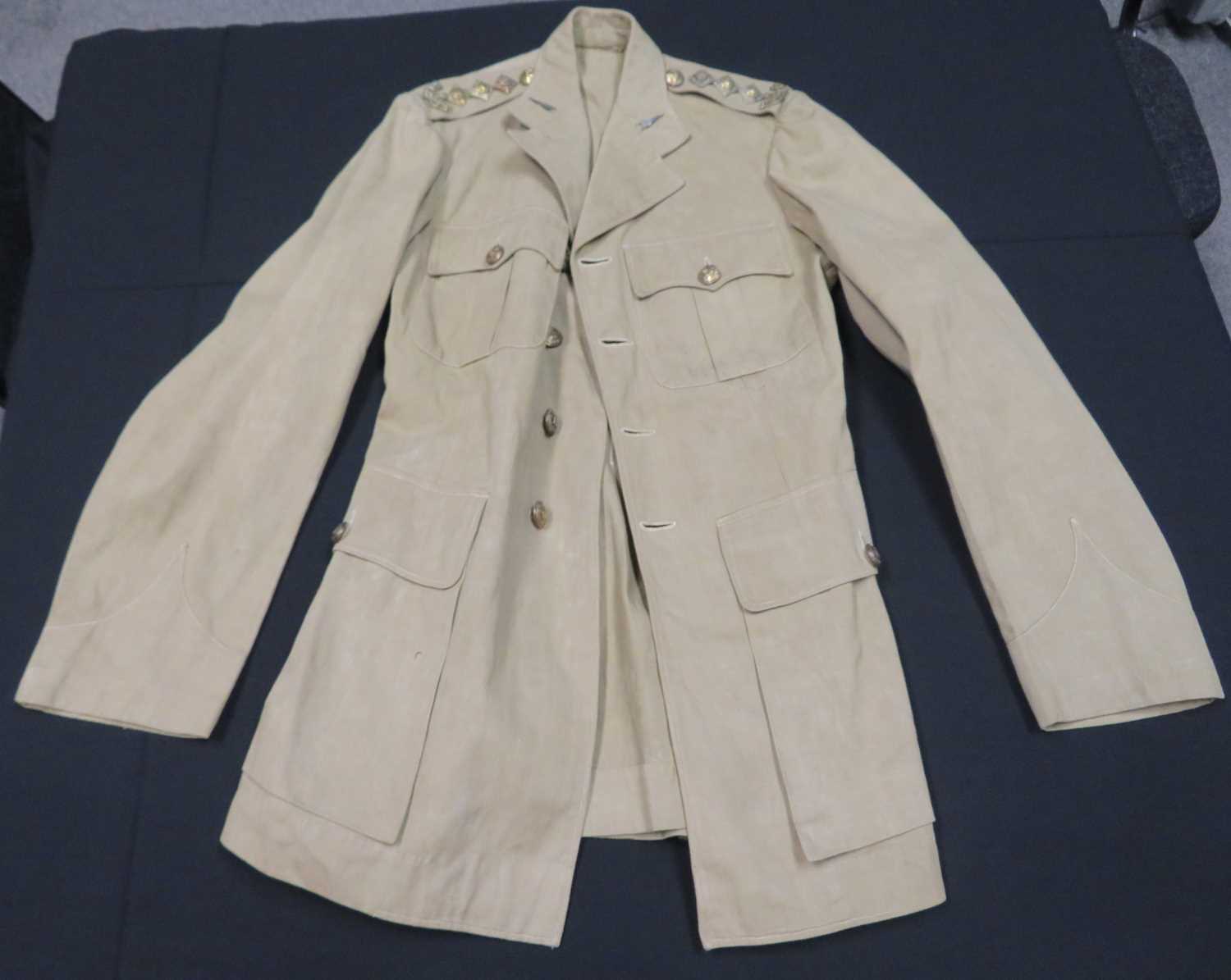 Lot 193 - INDIAN ARMY OFFICER'S SERVICE DRESS UNIFORM, EARLY 20TH CENTURY