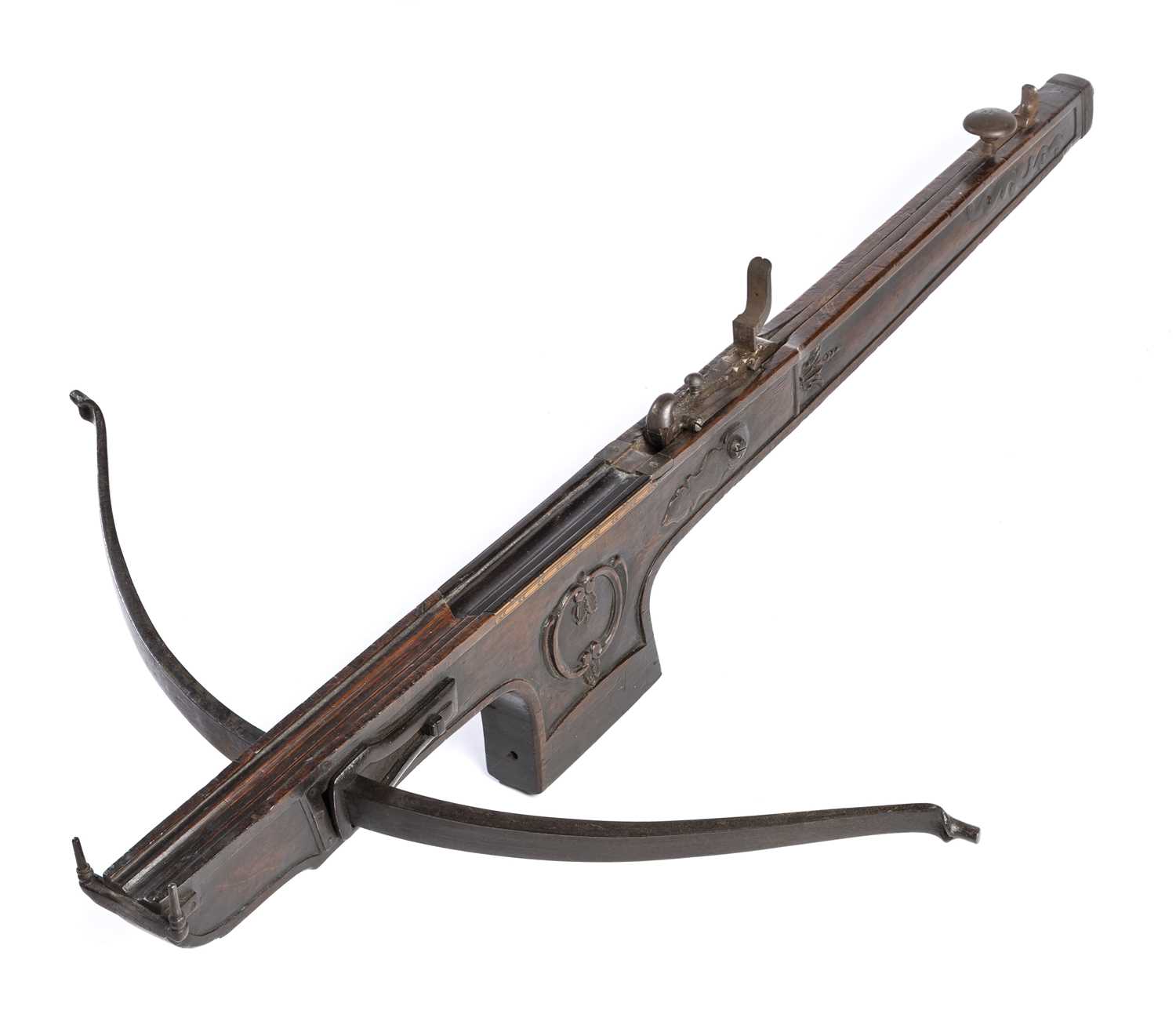 Lot 236 - A FLEMISH TARGET CROSSBOW, EARLY 19TH CENTURY