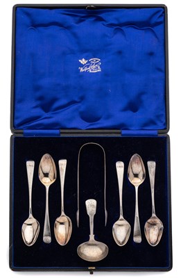 Lot 156 - A GROUP OF GEORGIAN SILVER TEASPOONS, ALL LONDON