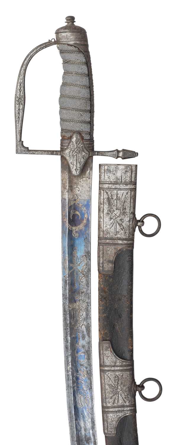Lot 301 - â’¶ A CAVALRY OFFICER'S SWORD, LATE 18TH CENTURY