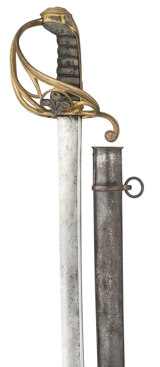 Lot 321 - â’¶ AN 1822 PATTERN ROYAL WELSH FUSILIERS OFFICER'S SWORD