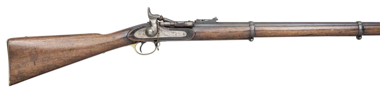 Lot 514 - â’¶ A .577 CALIBRE BREECH-LOADING SNIDER-ENFIELD MILITARY RIFLE, DATED 1857