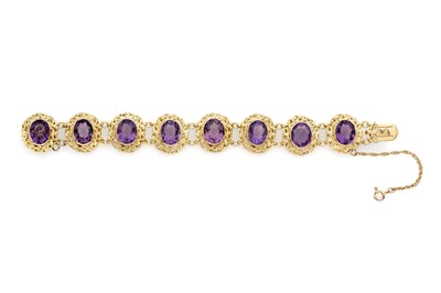 Lot 342 - AMETHYST BRACELET