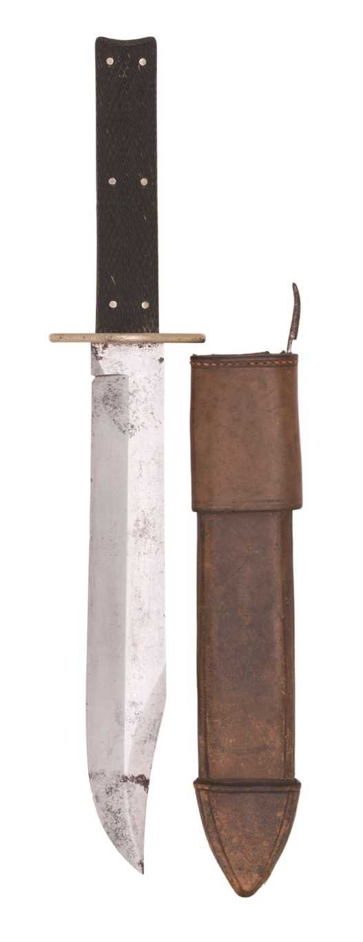 Lot 189 - A BOWIE KNIFE BY UNDERWOOD 56 HAYMARKET