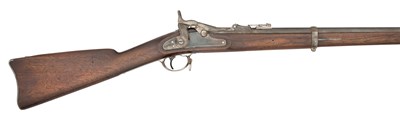 Lot 438 - A .56 CALIBRE U.S. MODEL 1868 BREECH-LOADING 'TRAPDOOR' SPRINGFIELD RIFLE, NO. 5785, DATED 1870