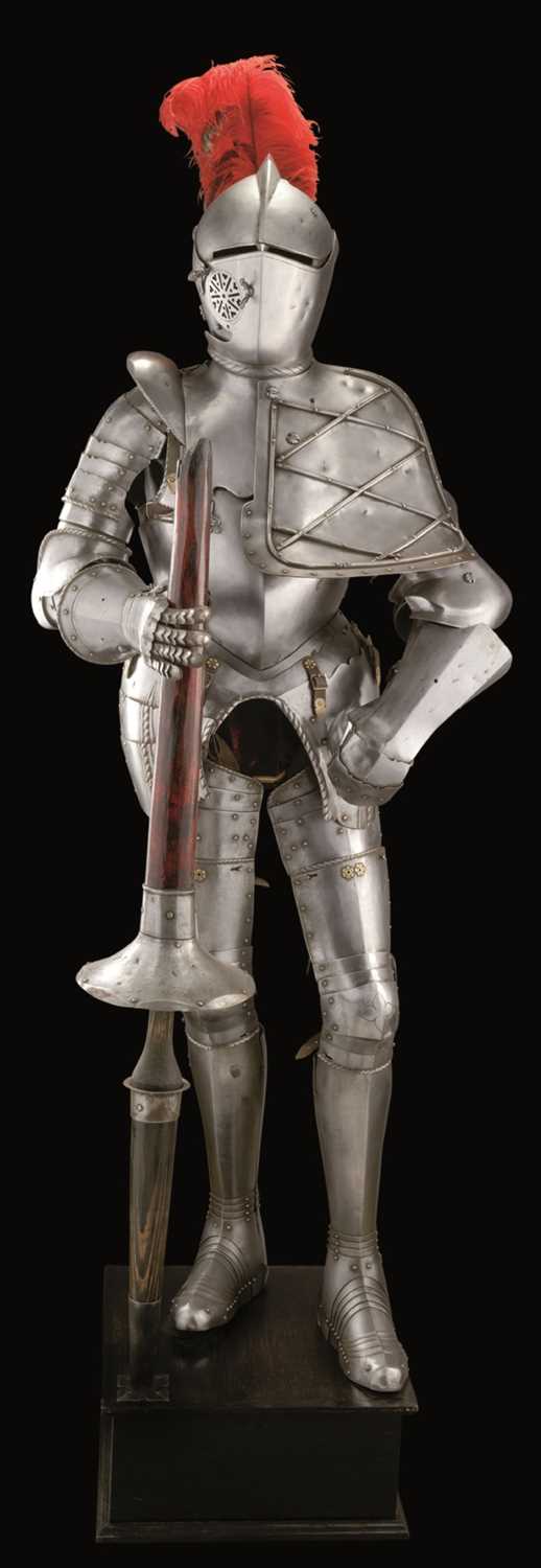 Lot 233 - A FULL ARMOUR FOR THE TILT IN THE MANNER OF ANTON PEFFENHAUSER OF AUGSBURG